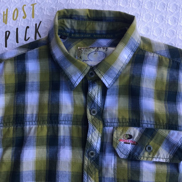 Mossy Oak Other - MOSSY OAK SHORT SLEEVE PLAID CAMO  BUTTON DOWN